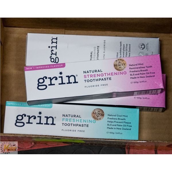 4 GRIN NATURAL TOOTHPASTE