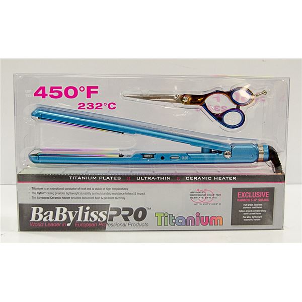 BABYLISS PRO TITANIUM STRAIGHTENER WITH BONUS