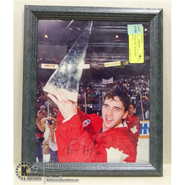 AUTOGRAPHED BILL RANFORD OILERS PHOTO