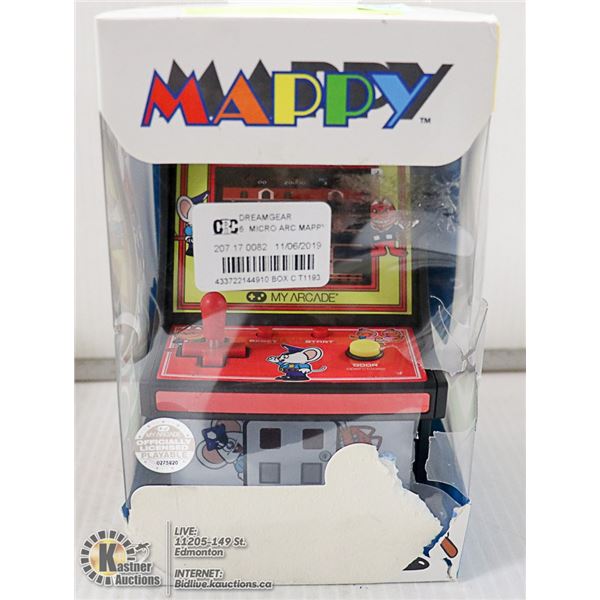 MY ARCADE MAPPY MICRO ARCADE ELECTRONIC GAME