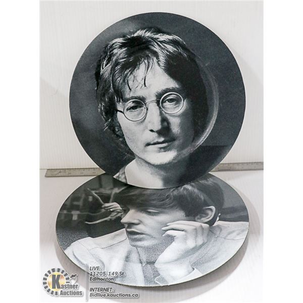 PLATES PAUL MC CARTNEY AND JOHN LENNON OF