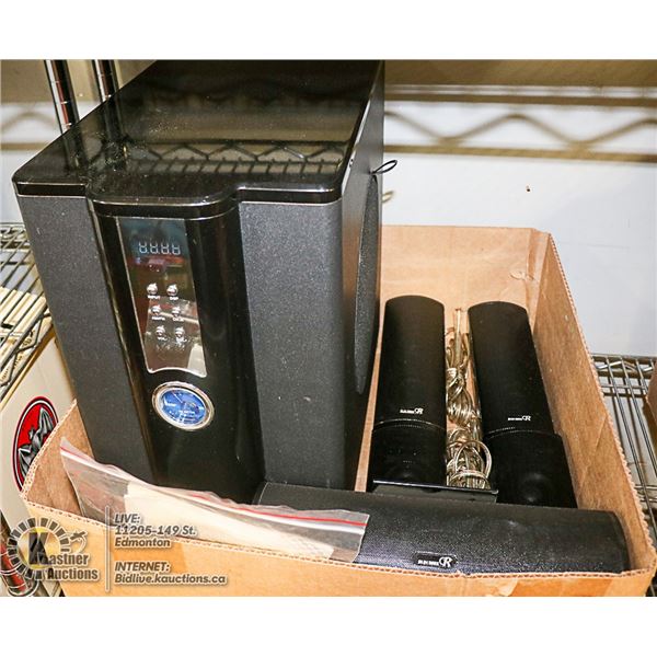 BOX WITH OLIN ROSS 5.1 CHANNEL HOME THEATER