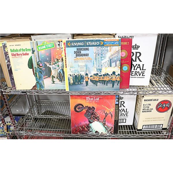 7 BOXES OF VINTAGE RECORDS