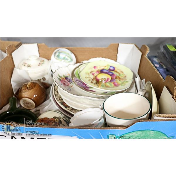 ANTIQUE COLLECTIBLE CHINA ITEMS- BOX