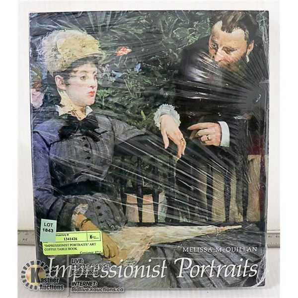 "IMPRESSIONIST PORTRAITS" ART COFFEE TABLE BOOK
