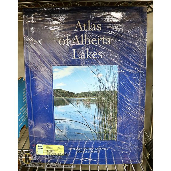 "ATLAS OF ALBERTA LAKES"LARGE COFFEE TABLE BOOK