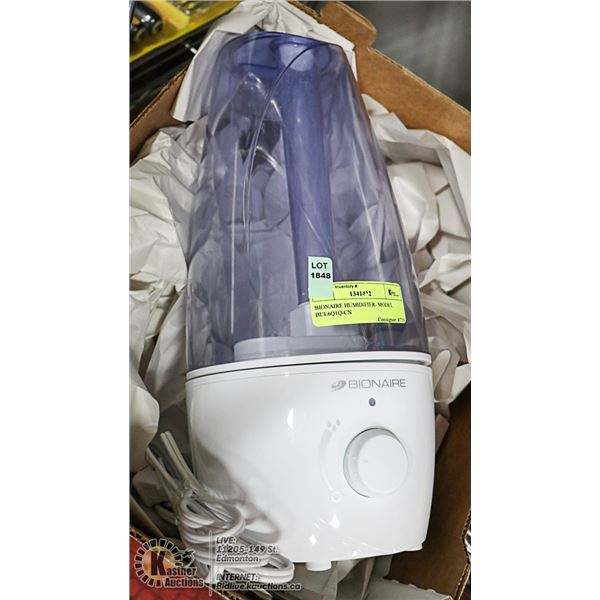 BIONAIRE HUMIDIFIER- MODEL BUL6Q1Q-CN