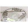 Image 1 : LARGE GLASS FILIGREE SERVING BOWL