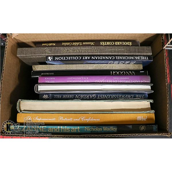 ART THEMED COFFEE TABLE BOOKS- LOT OF 12
