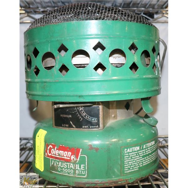 VTG COLEMAN ADJUSTABLE 0-5000 BTU CATALYTIC