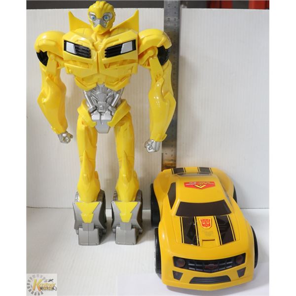 TRANSFORMER BUMBLEBEE FIG. 16 & BUMBLEBEE CAMARO
