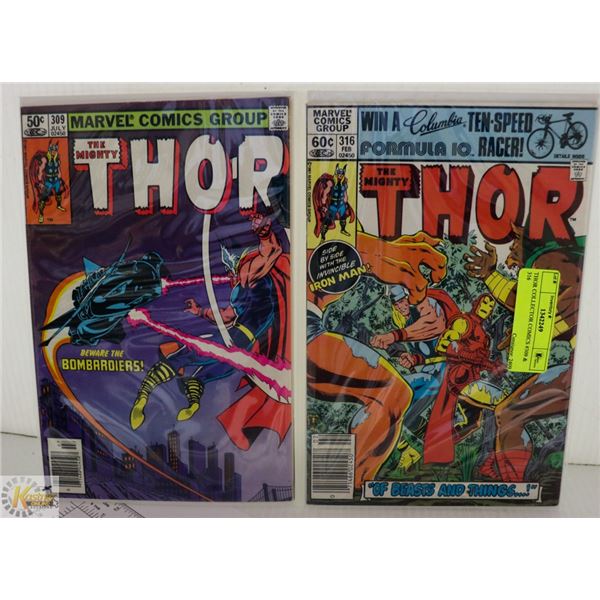 THOR COLLECTOR COMICS #309 & 316