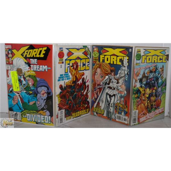X-FORCE COLLECTOR COMICS #19, 56, 61 & 66