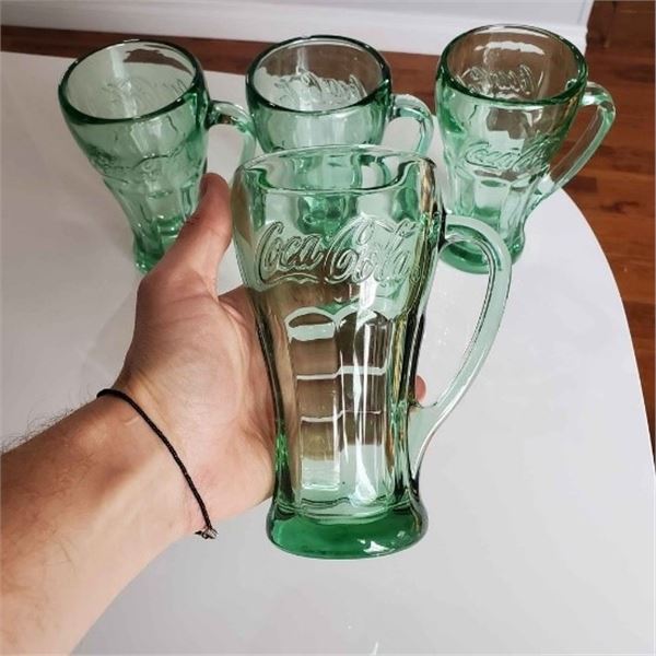 VINTAGE COCA COLA LIBBEY GLASSES // 14 OZ SET