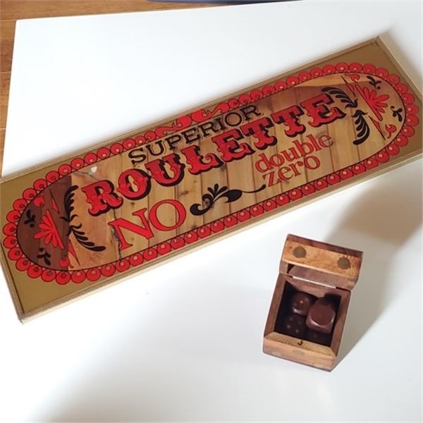 VINTAGE SUPERIOR ROULETTE NO DOUBLE ZERO BAR STYLE
