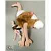 Image 1 : MEDIUM TY BEANIE OSTRICH WITH SMALL OSTRICH