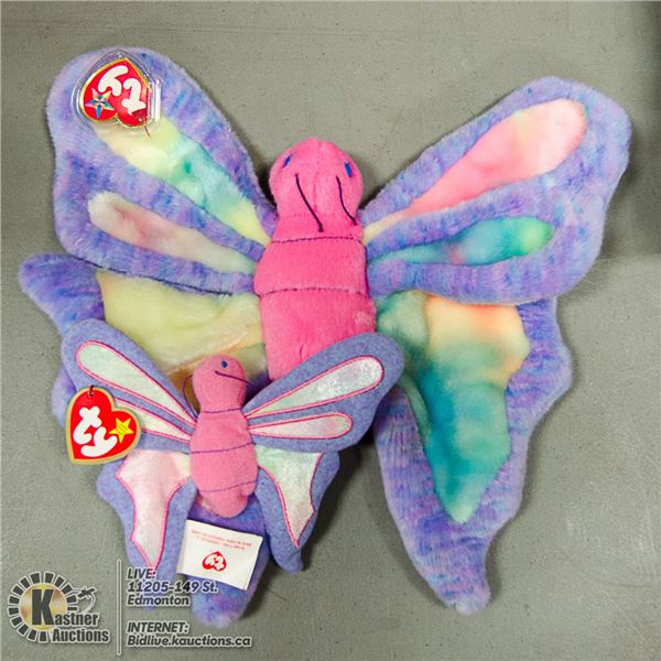 MEDIUM SIZE TY BUTTERFLY WITH SMALL BUTTERFLY