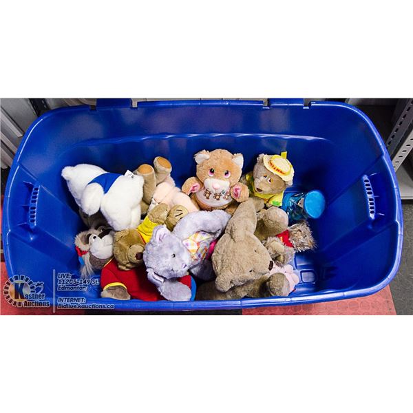 TOTE WITH ASSORTED TEDDY BEARS