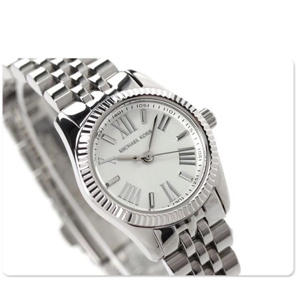 NEW MICHAEL KORS LEXINGTON WHITE DIAL MSRP $275