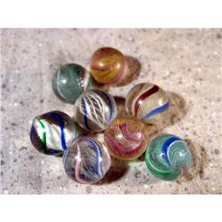 BB Marbles: 8 Assorted Core Handmade Swirls
