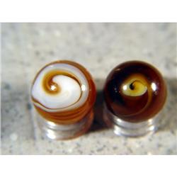 BB Marbles: 2 Brown Slags