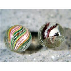 BB Marbles: 2 Mint Handmade Swirls