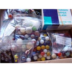 BB Marbles: About 800 Varied Machine Mades