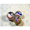 Image 1 : BB Marbles: 3 Mint Handmade Solid Core Swirl