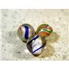 Image 2 : BB Marbles: 3 Mint Handmade Solid Core Swirl
