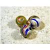 Image 3 : BB Marbles: 3 Mint Handmade Solid Core Swirl
