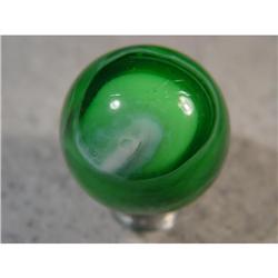 BB Marbles: MF Christensen Green Slag 1-1/4"