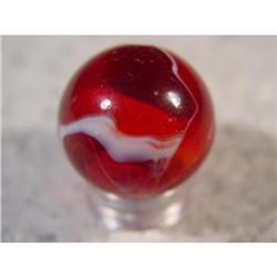 BB Marbles: Akro Red Slag 27/32" 9.7