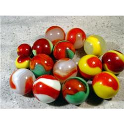 BB Marbles: 15 Shooter Akro Agate Corkscrews