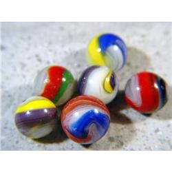 BB Marbles: 6 Akro Popeye Corkscrews