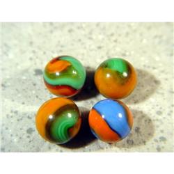 BB Marbles: 4 Akro Corkscrews