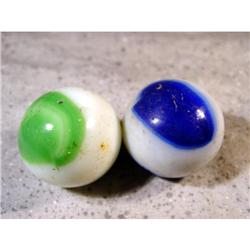 BB Marbles: 2 Very Large Marble King Rainbow