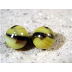 BB Marbles: 2 Marble King Peewee Bumblebees