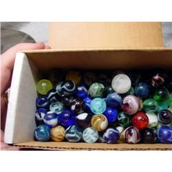 BB Marbles: About 125 Slags and Swirls