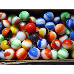 BB Marbles: About 100 Marble King Rainbows