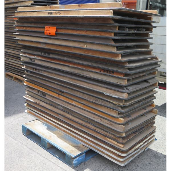Qty 25 Wood Banquet Tables 6' Length