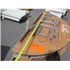 Image 3 : Qty Approx. 9 Misc Half-Circle Wood Folding Tables 62" Length