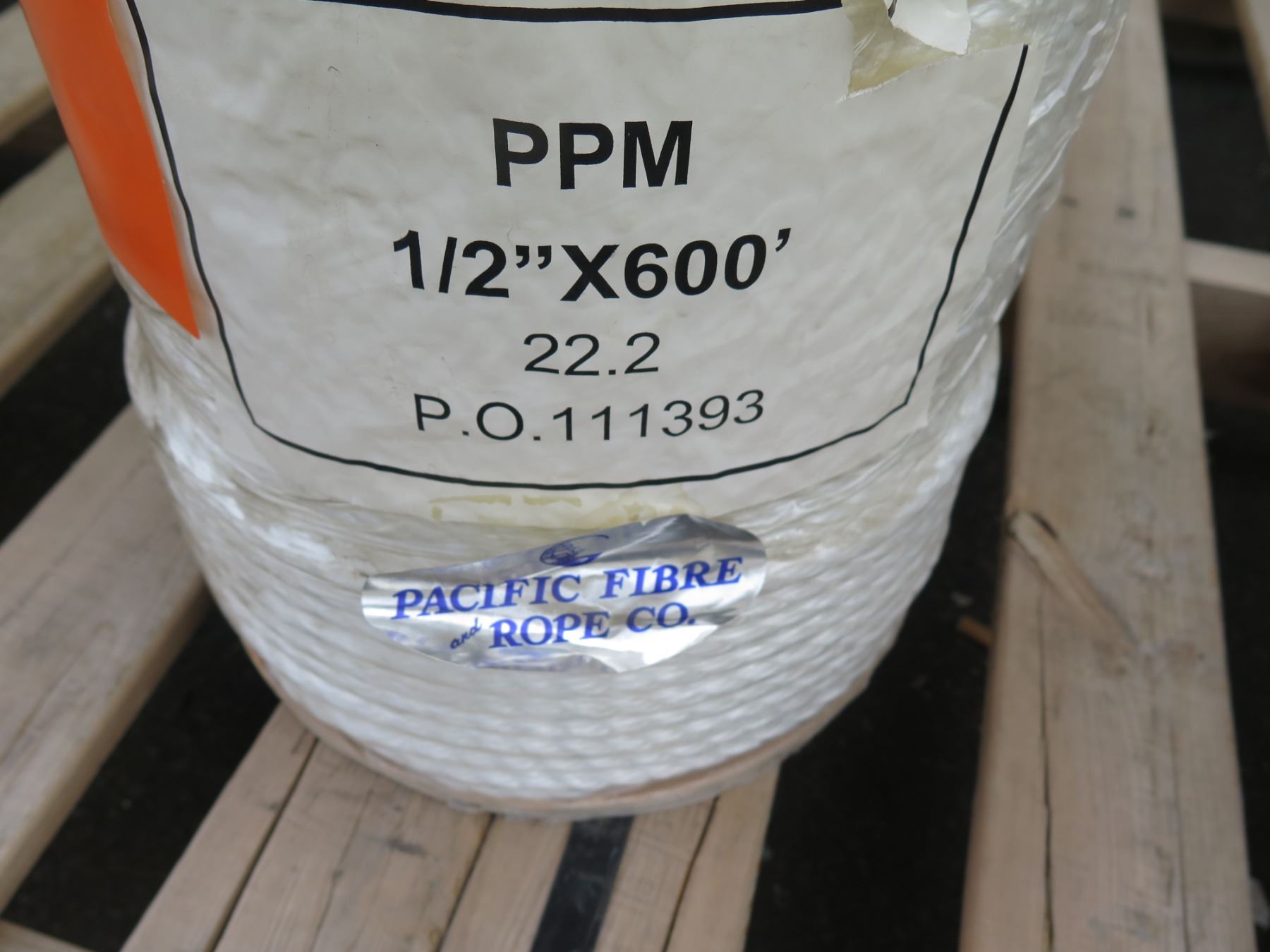 Spool Pacific Wire Rope Co. PPM 1/2