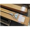 Image 2 : Qty 8 Maid Quik-Change Wet Mop Wooden Handles in Box