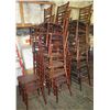 Image 1 : Qty 30 Mahogany Colored Chivari Chairs 16" Diameter x 36"Ht.