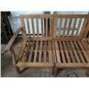 Image 3 : Teak Wood Modular 4 Seat Sectional Couch Frame 26"x24"x33"H each