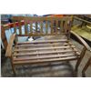 Image 2 : Teak Wood Modular Loveseat Couch Frame 51"x25"x32"H & Armchair 28"x23"x30"H