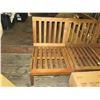 Image 2 : Teak Wood Modular 3 Seat Sectional Couch Frame 24"x24"x33"H each w/ Box Cushion