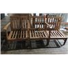Image 1 : Teak Wood Modular 3 Seat Sectional Couch Frame w/ Right Arm Rest 25"x24"x33"H each