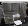Image 1 : Qty 150 White Metal Folding Chairs 15"x15"x36"H