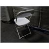 Image 5 : Qty 150 White Metal Folding Chairs 15"x15"x36"H